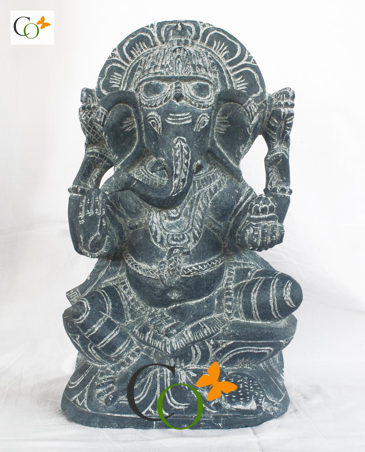 Siddhi Vinayak Statue in Odisha Granite Stone 16 inch Crafts Odisha