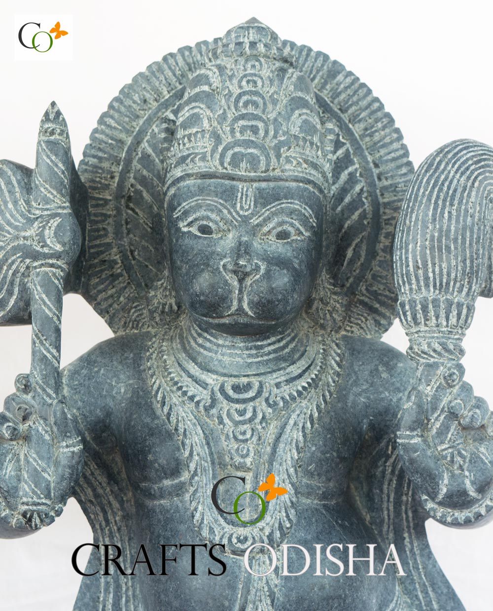 Buy Black Stone Standing Nandi Statue 2 ft CRAFTS ODISHA