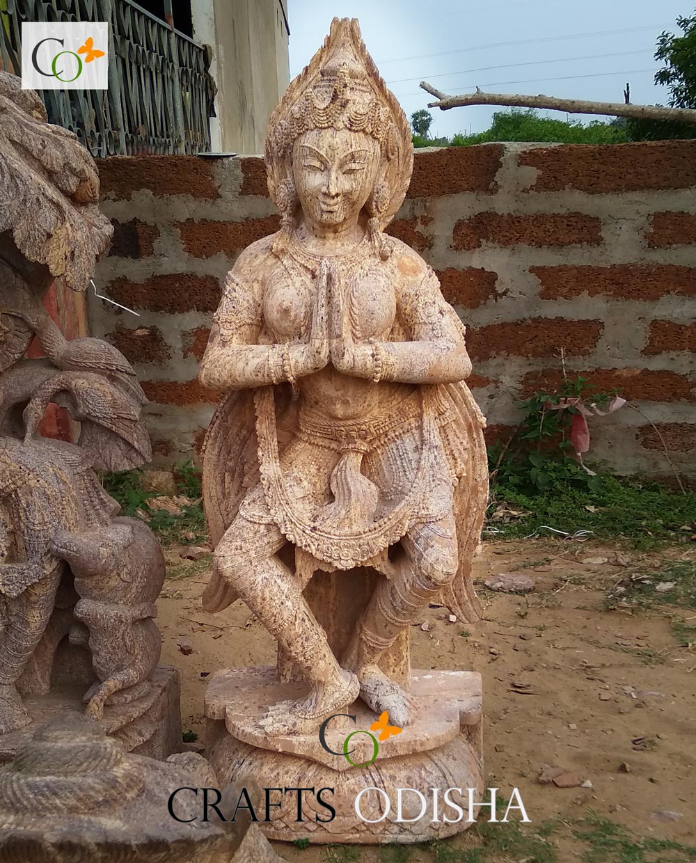 Apsara Sculpture Khajuraho Angel Statue CRAFTS ODISHA