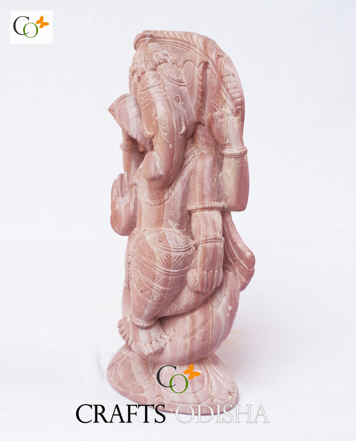 Rare Unique Ganesha Soap Stone Statue Sitting on Shankh 6 in ...